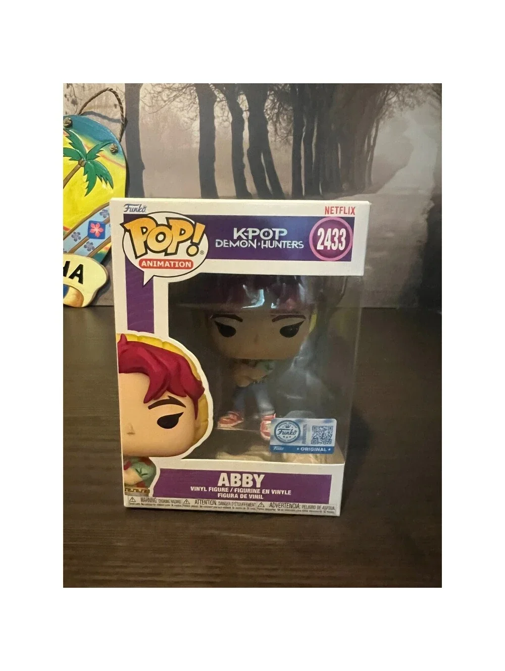 NEW IN HAND EXC Abby K-Pop Demon Hunters Funko Pop #2433 Saja Boys Huntr/X Abs
